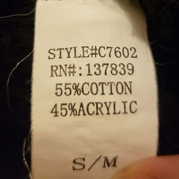 Dreamers black knit cozy cardigan sweater - Picture 8 of 8